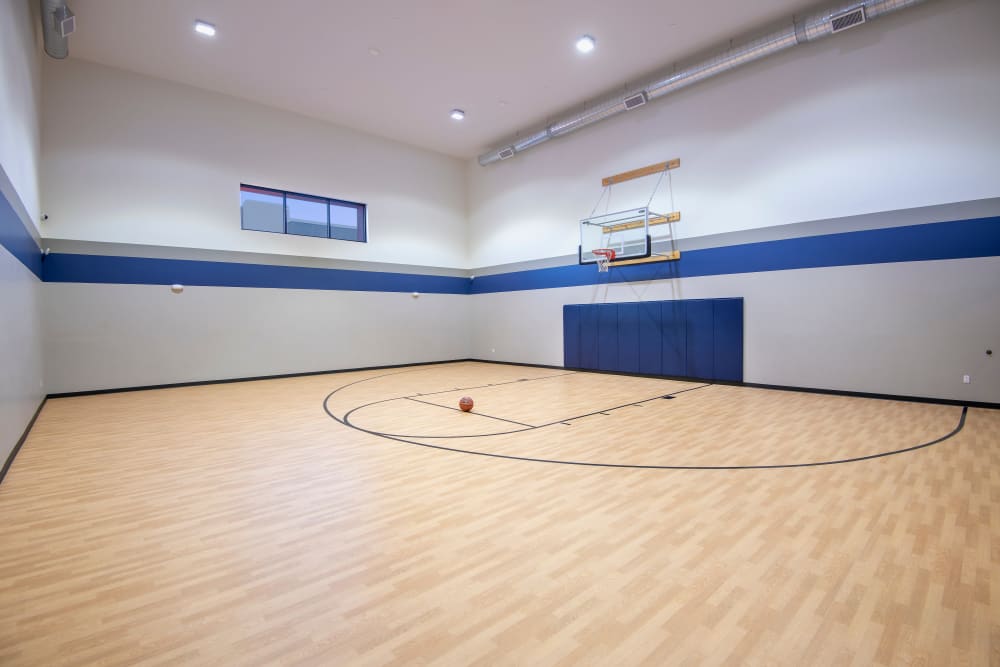 indoor basketball court at The Crossing at Cooley Station in Gilbert, Arizona