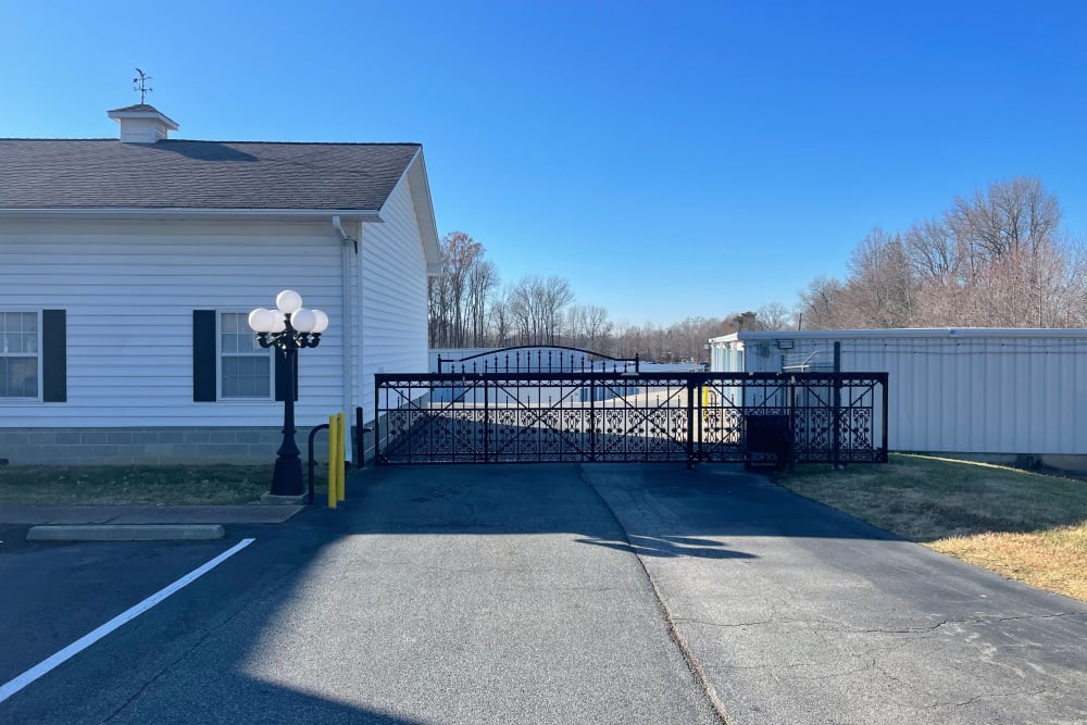 Gate access at AAA Self Storage of Thomasville in Thomasville, North Carolina