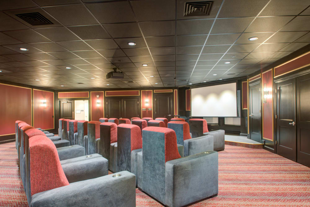 Movie room at The Pinnacle in Plymouth Meeting, Pennsylvania