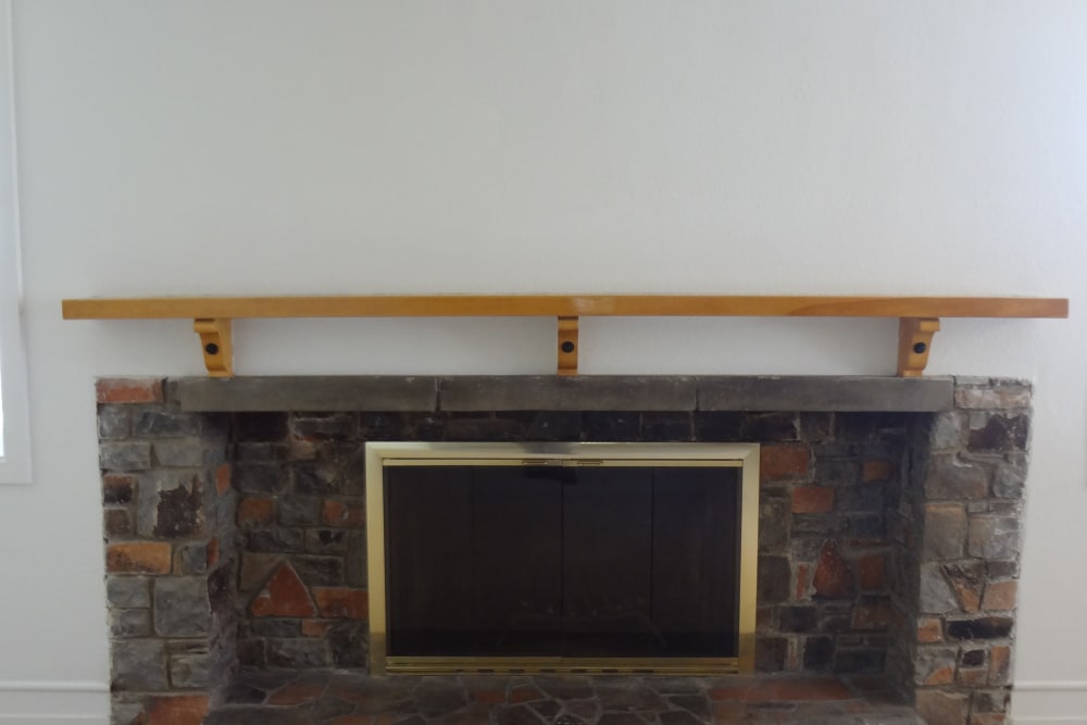 A fireplace in a home at Capeharts in Ridgecrest, California
