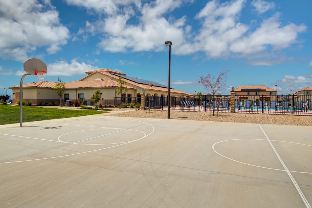A basketball court at Edson in Oceanside, California