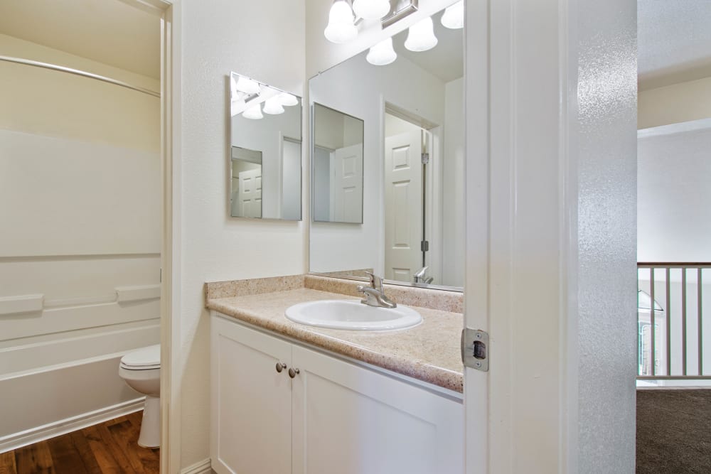 A bathroom in a home at Edson in Oceanside, California