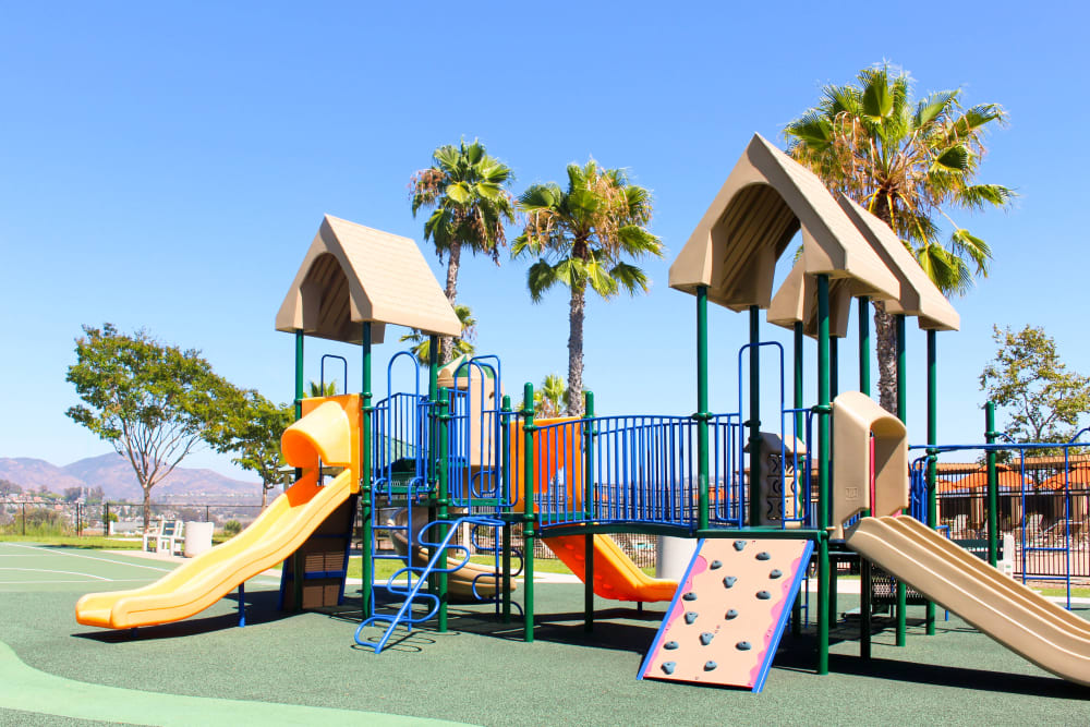 Playground equipment at Canyon View in San Diego, California