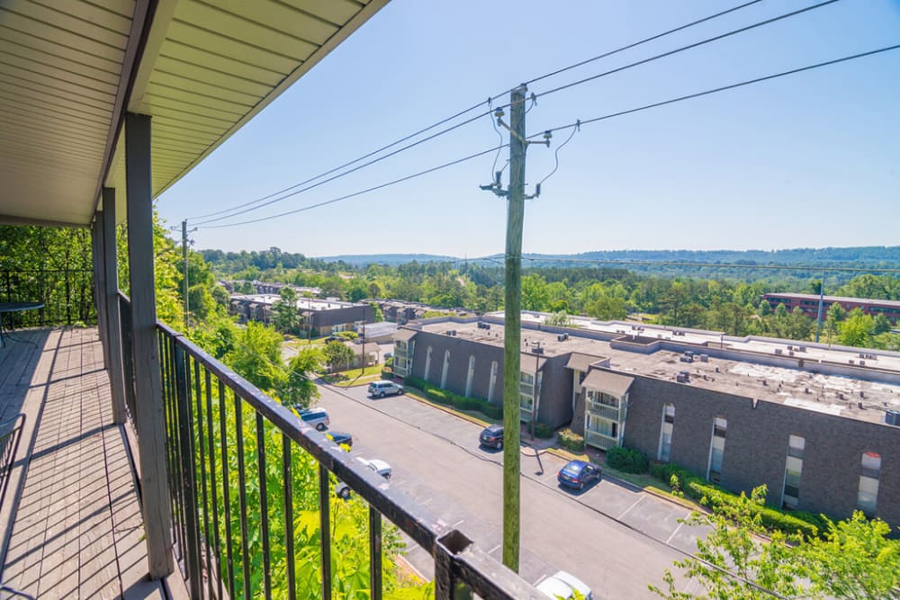 View of balcony at HighPointe Apartments in Birmingham, Alabama