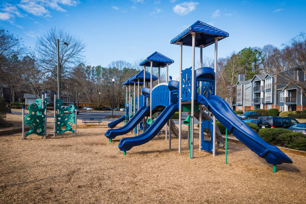 Children's playground at Andover Woods in Charlotte, North Carolina