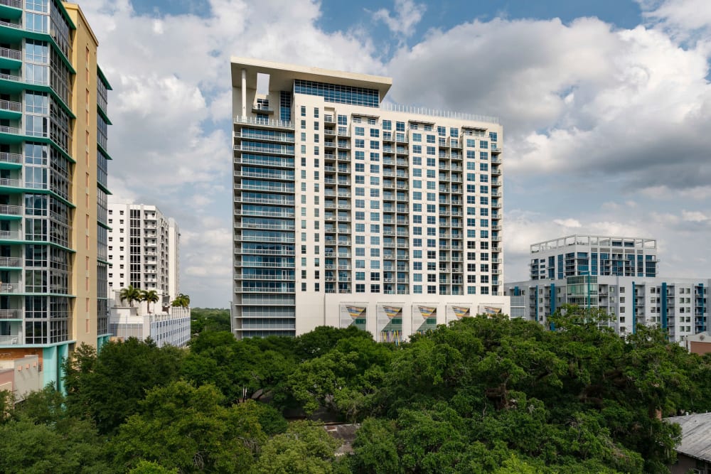 Exterior view of our downtown high-rise community at CitiTower in Orlando, Florida