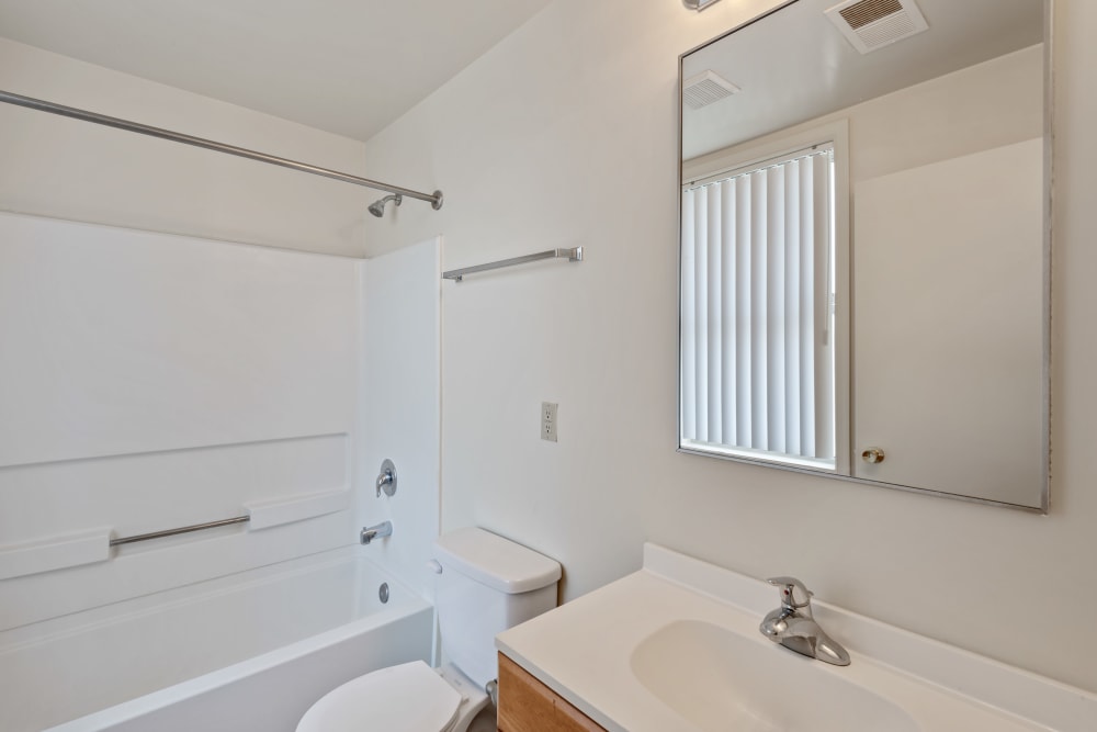 Bathroom in a home at Carpenter Park in Patuxent River, Maryland