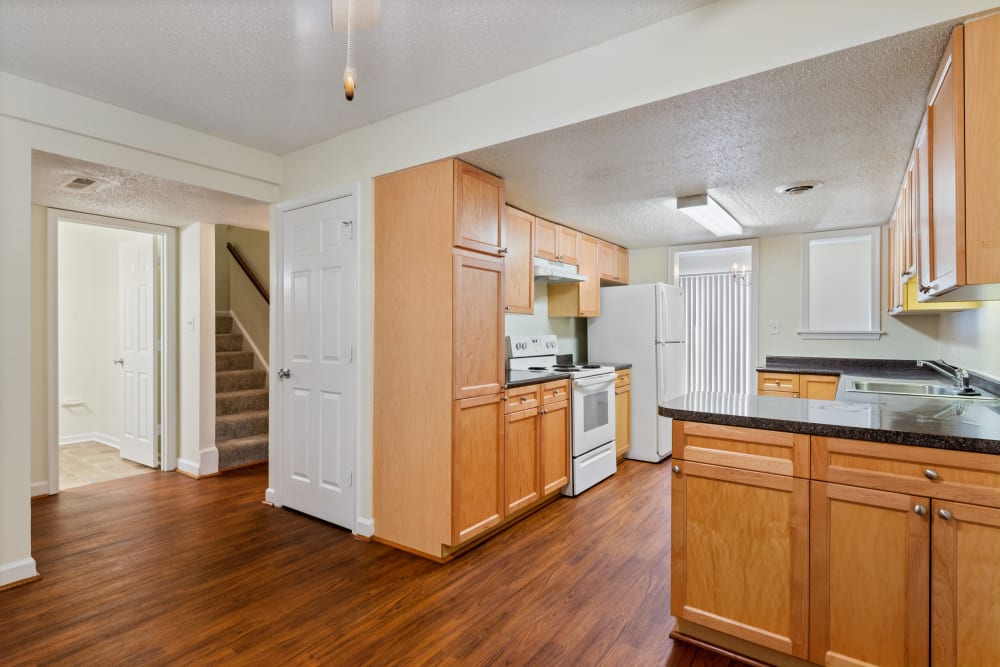 Looking towards the kitchen in a home at Pecan Crescent in Chesapeake, Virginia