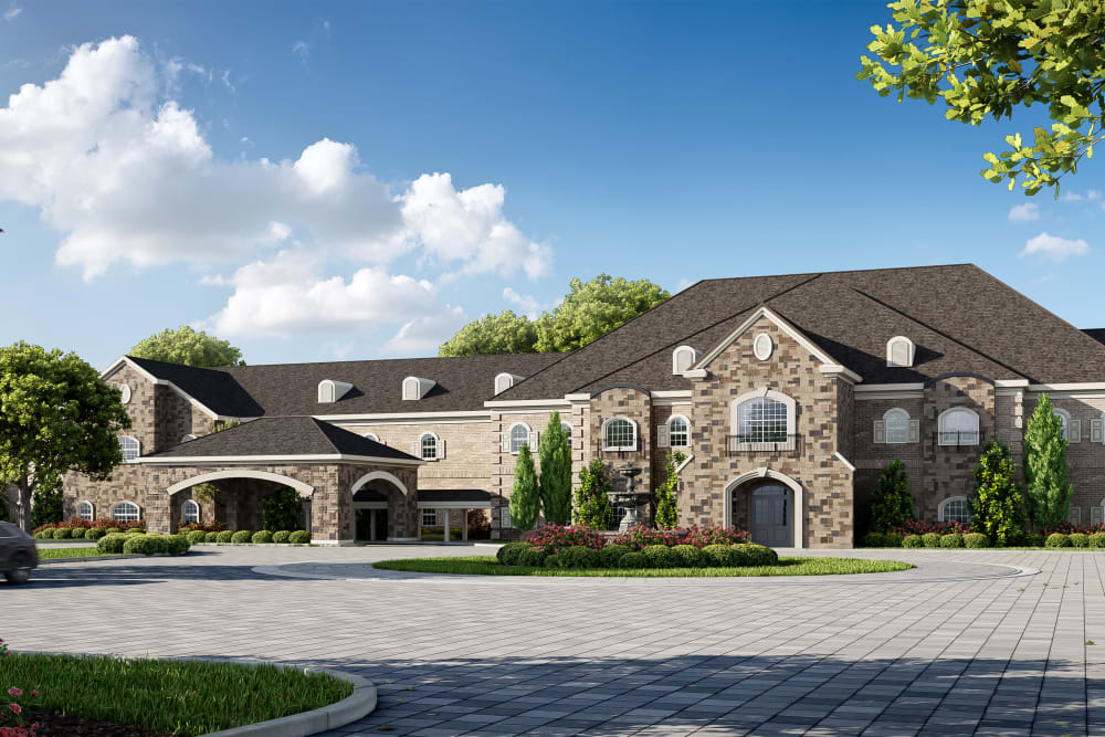 Exterior rendering in daylight at Worthington Manor in Conroe, Texas