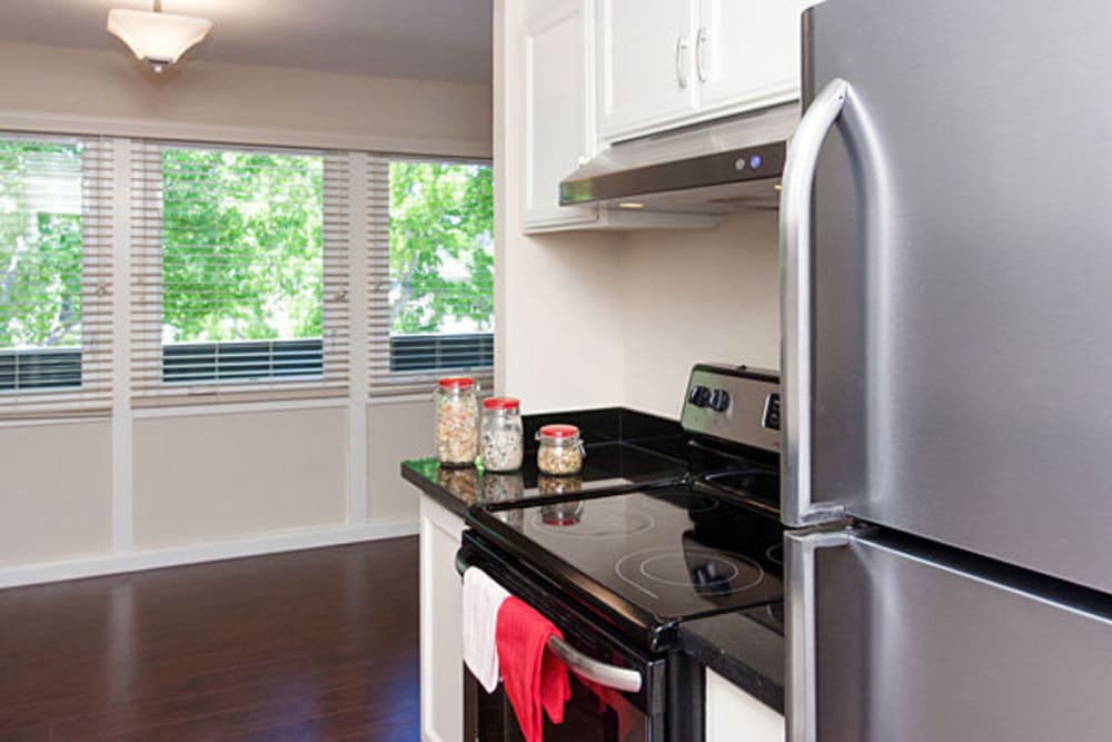 stainless steel refrigerator at Alta off the Avenue in Burlingame, California