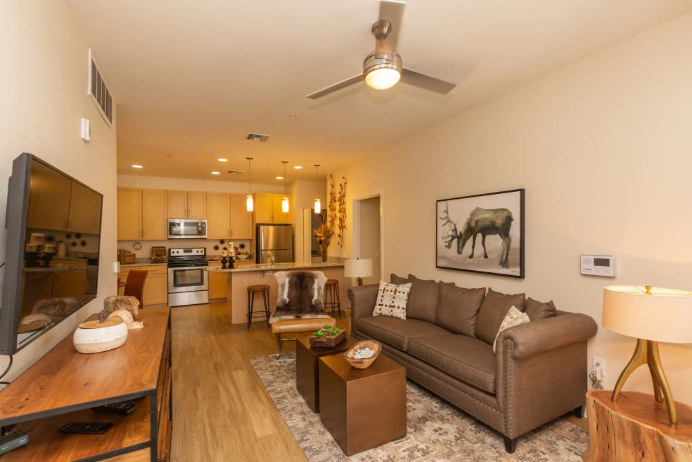 Large resident living room at Mountain Trail in Flagstaff, Arizona