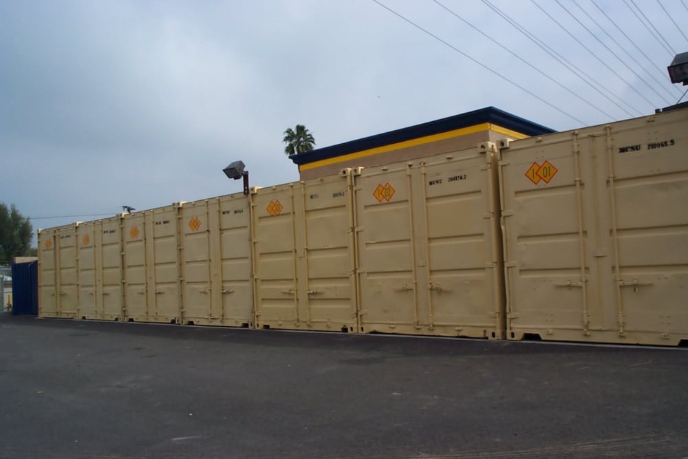 Outdoor storage units at Everest Self Storage - El Segundo in El Segundo, California