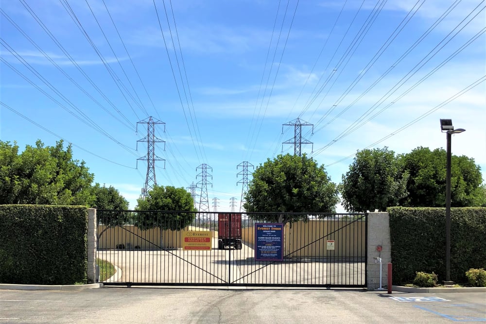 Gated facility at Everest Self Storage - Rosemead in Rosemead, California