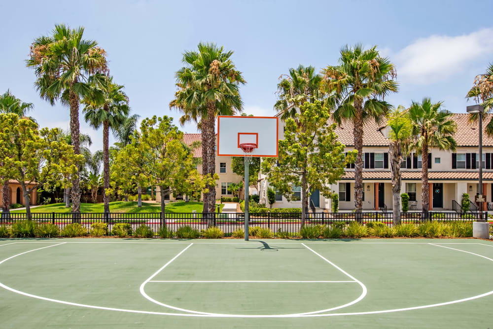 Basketball court at Gateway Village in San Diego, California