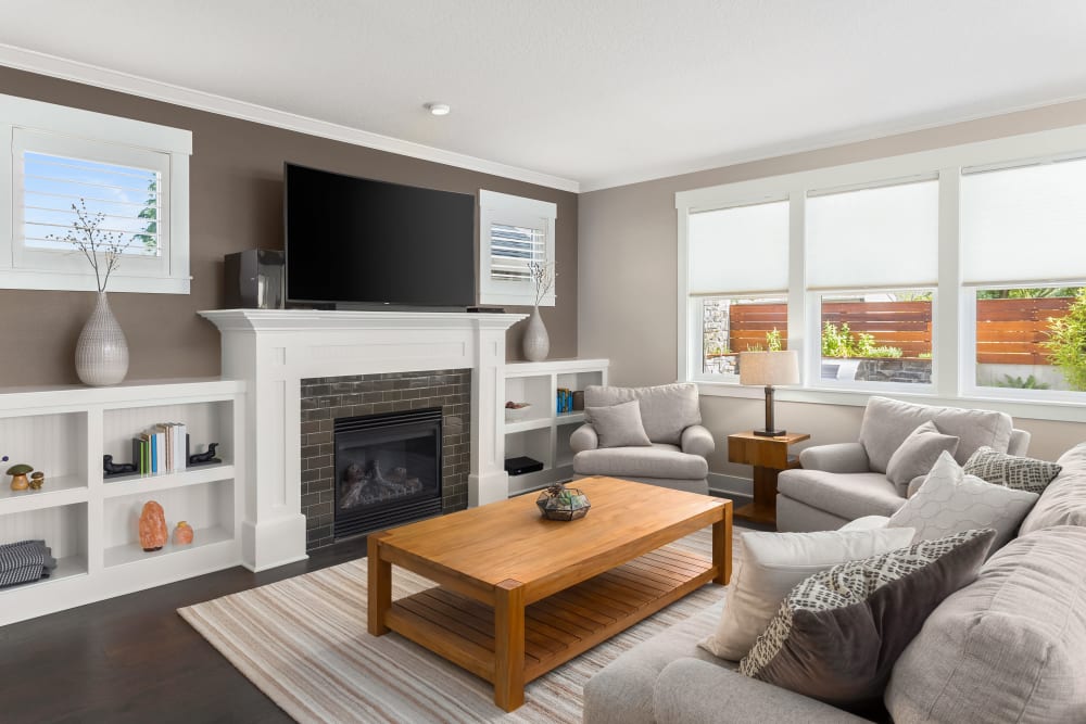 a welcoming living space at Joshua Heights in Twentynine Palms, California