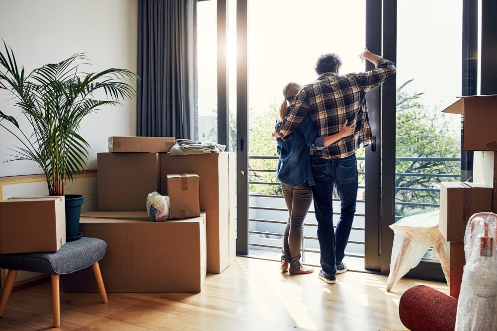A couple ready to make a move to Fremont Heated Storage in Seattle, Washington
