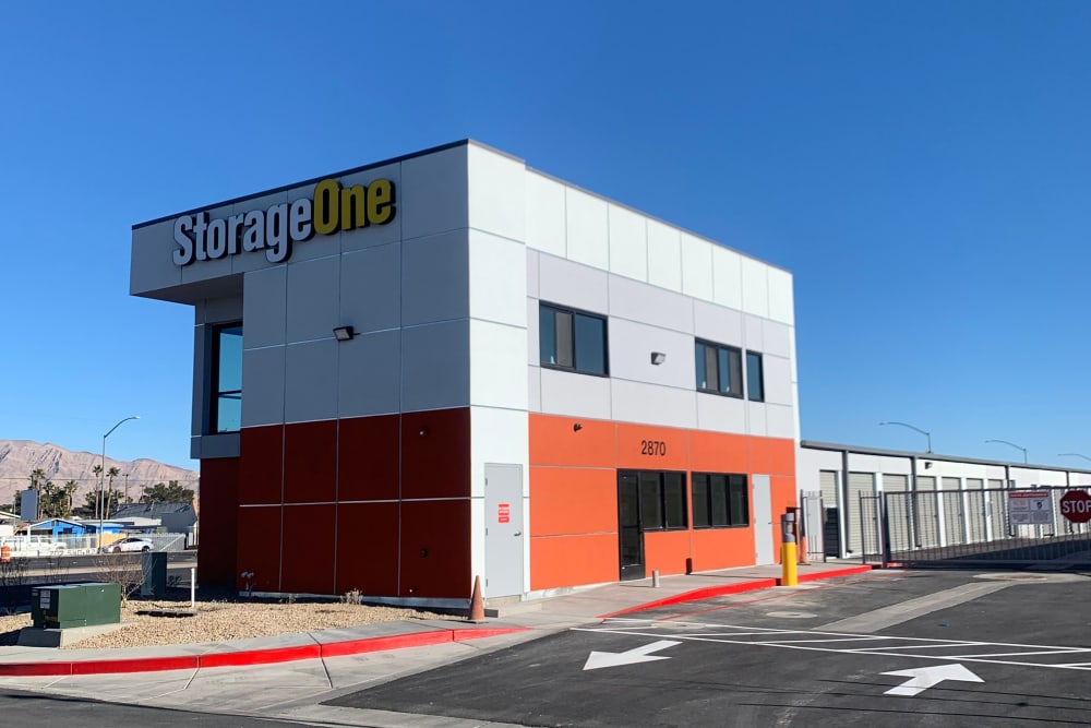 StorageOne at Fremont & Boulder Hwy exterior in daylight. 