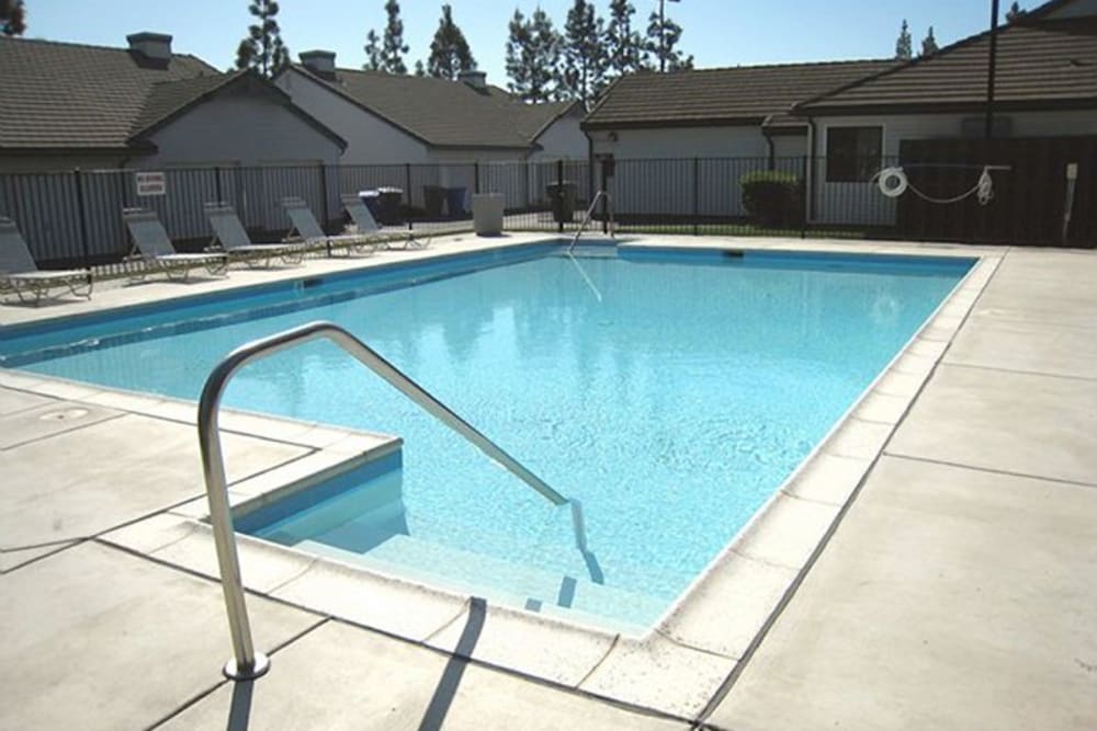 A swimming pool at Howard Gilmore Terrace in La Mesa, California