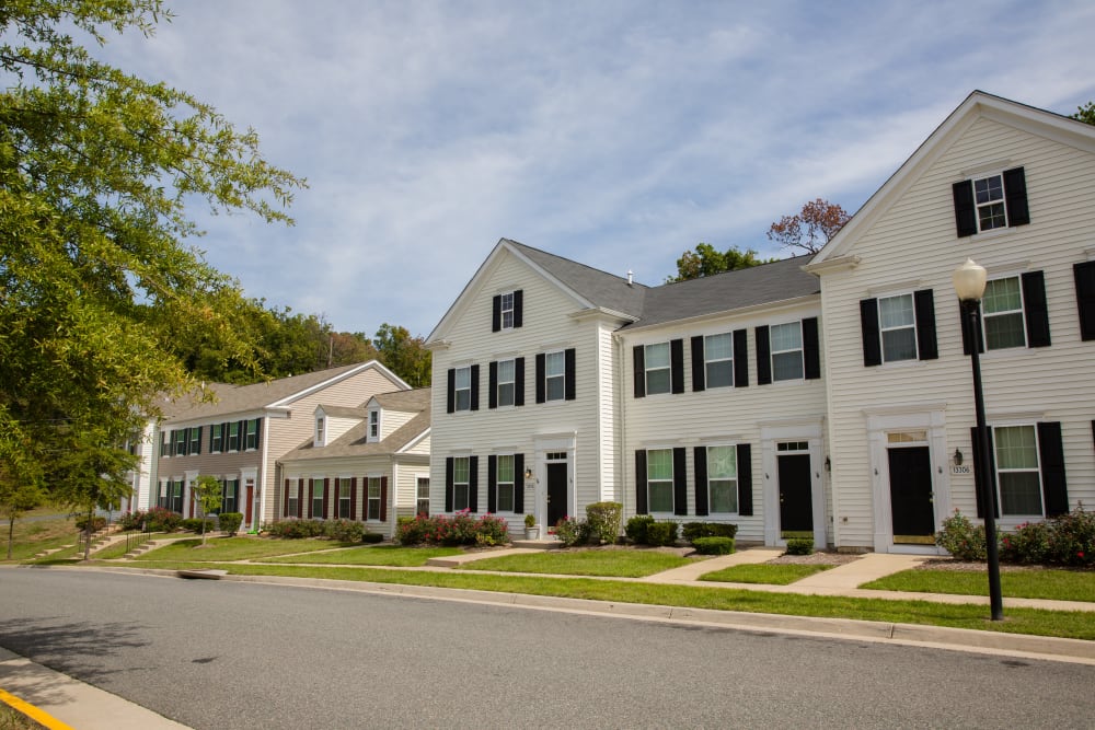 Exterior of a townhome at Lyman Park in Quantico, Virginia