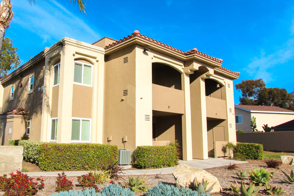 Exterior of a townhome at Bonita Bluffs in San Diego, California