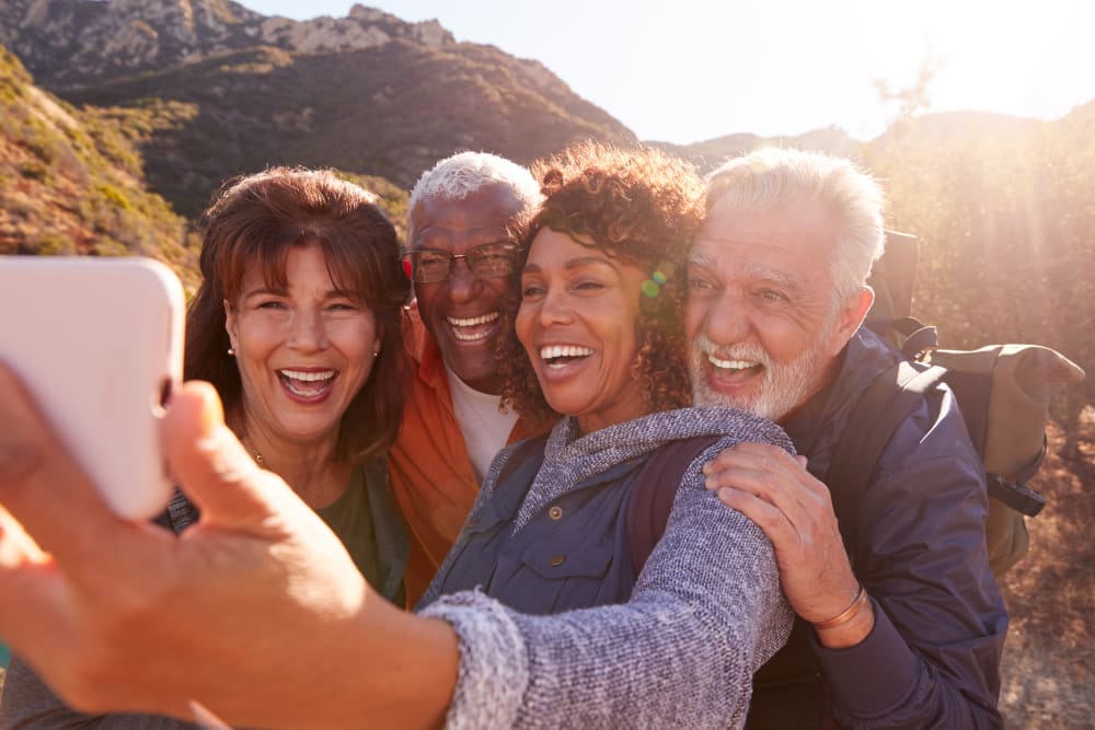 Residents taking a selfie near Pajaro Vista in Freedom, California