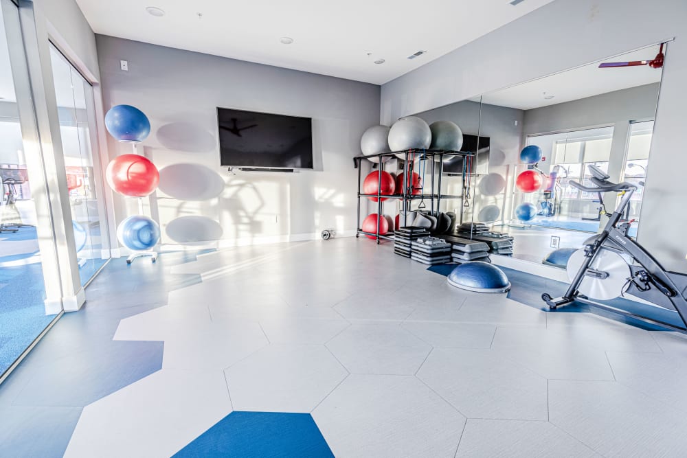 Enjoy Apartments with a Gym at The Barton in Clayton, Missouri