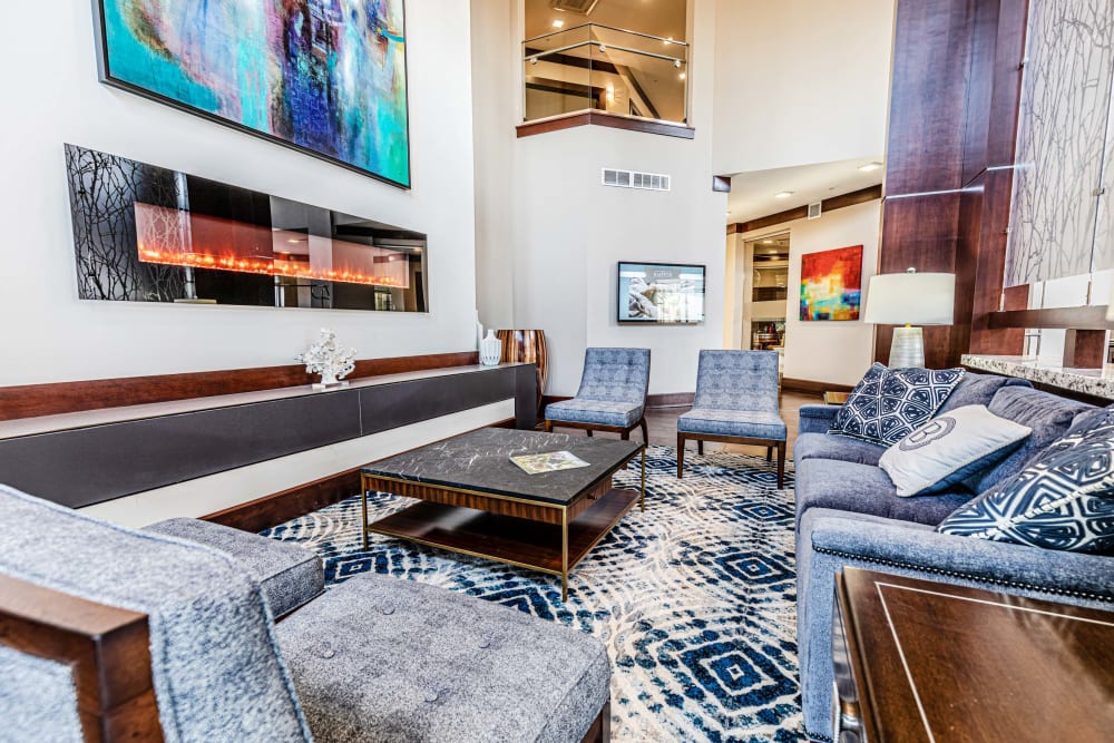 Resident Lounge at The Barton | Apartments in Clayton, Missouri