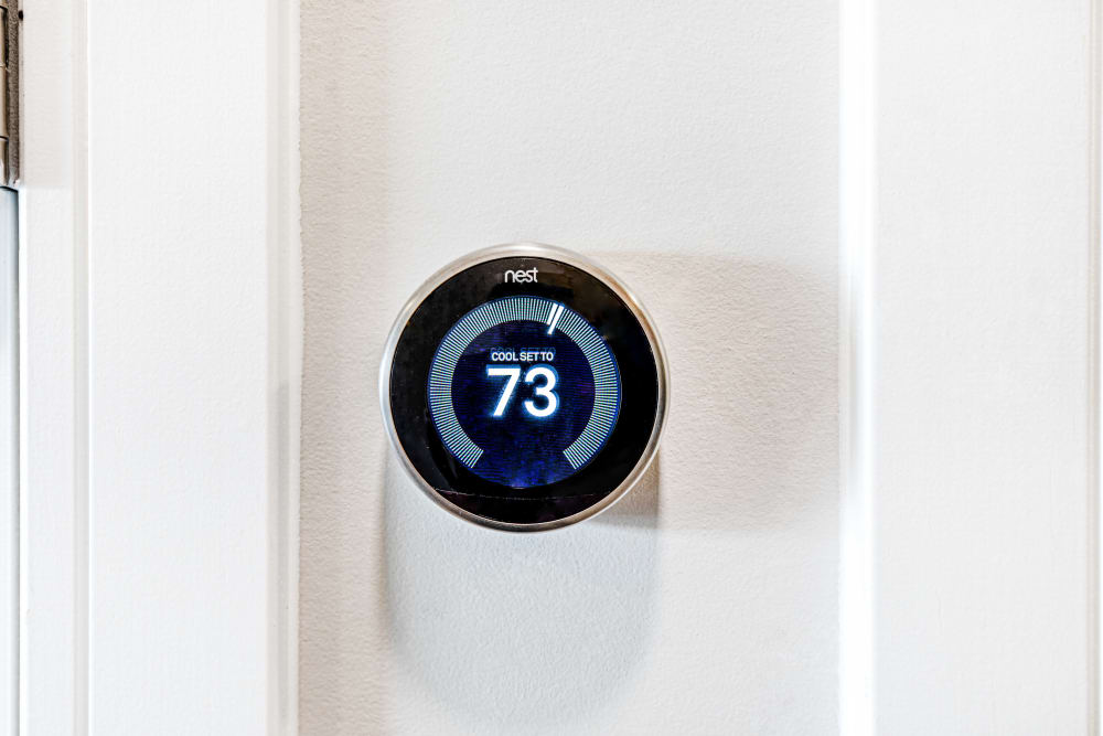 Nest Thermostat in an apartment at The Barton in Clayton, Missouri