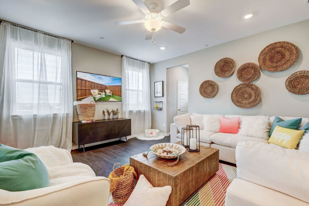 Spacious Living Room at BB Living Light Farms in Celina, Texas