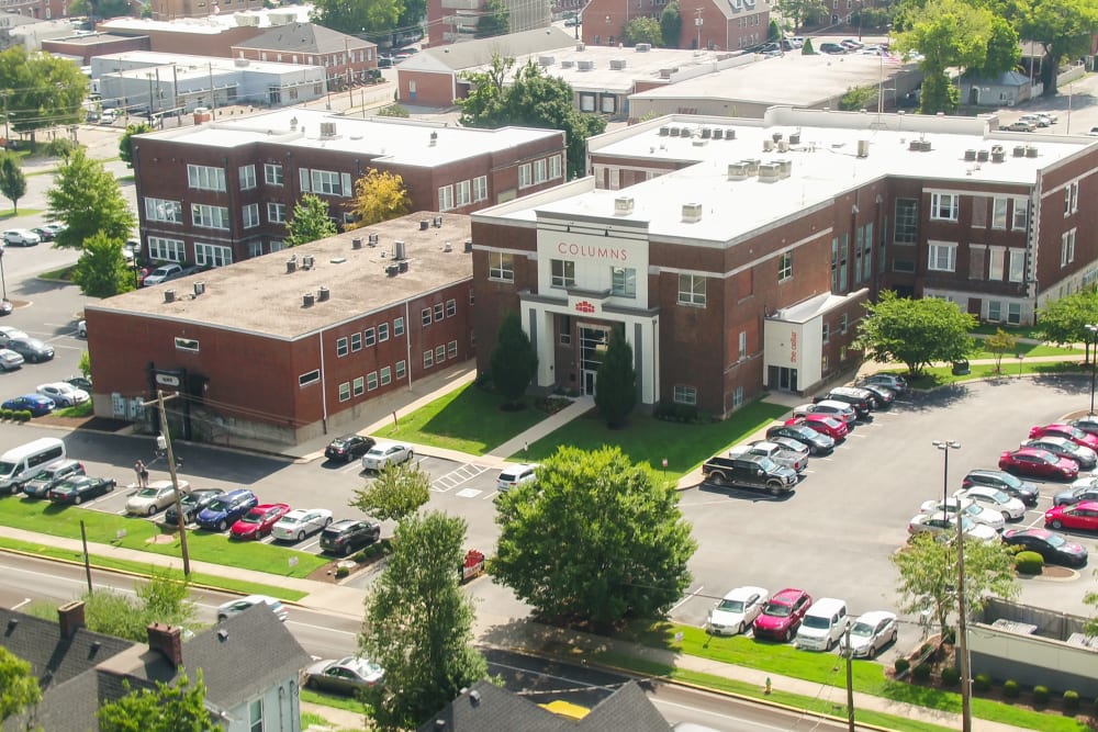 Aerial view of Columns in Bowling Green, Kentucky