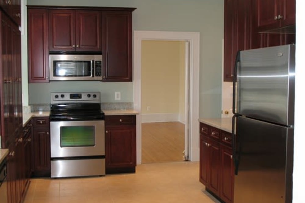 a fully equipped kitchen at Wood Road in Annapolis, Maryland