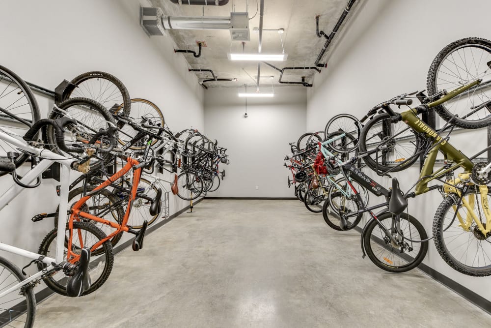 Bike Storage Room at The Columbia at the Waterfront in Vancouver, Washington