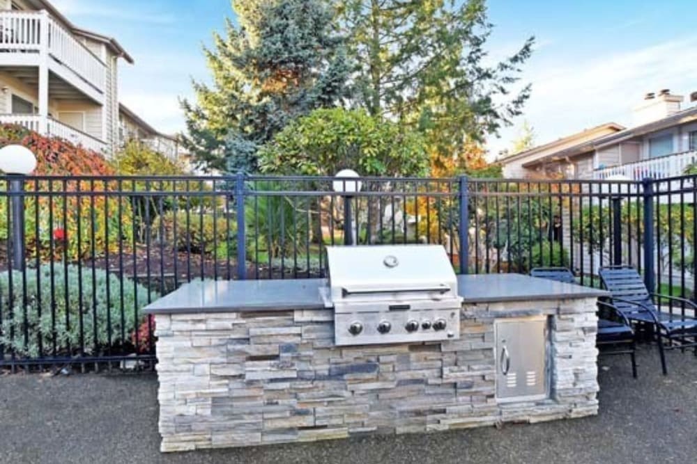 Barbeque area at The Park at Cooper Point Apartments in Olympia, Washington