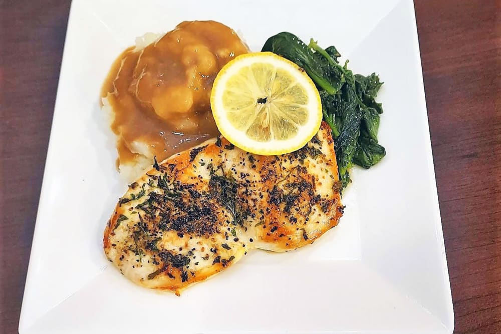 Pan Seared Chicken Breast from HeatherWood Assisted Living & Memory Care in Eau Claire, Wisconsin