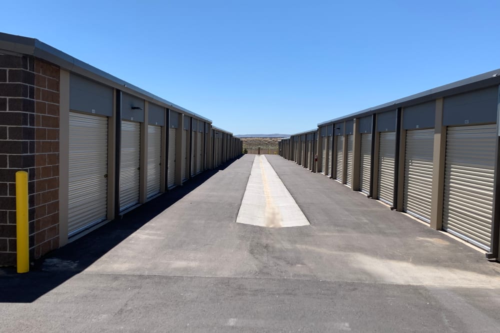 Drive-up storage units at Advantage Self Storage in Arvada, Colorado,