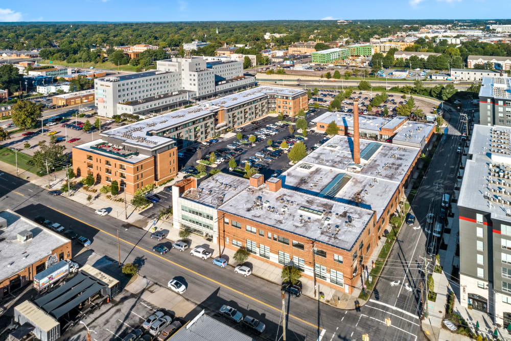 Aerial view of The Preserve Scott's Addition in Richmond, Virginia