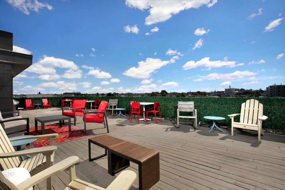Rooftop deck at The Preserve Scott's Addition in Richmond, Virginia