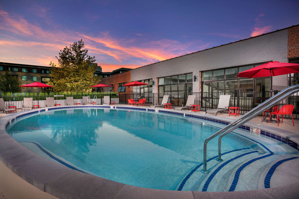 Large swimming pool at The Preserve Scott's Addition in Richmond, Virginia