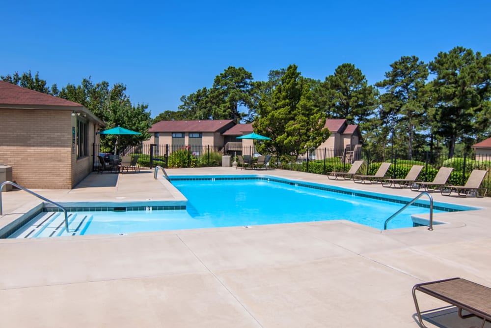 Sparkling pool at Post Ridge in Phenix City, Alabama