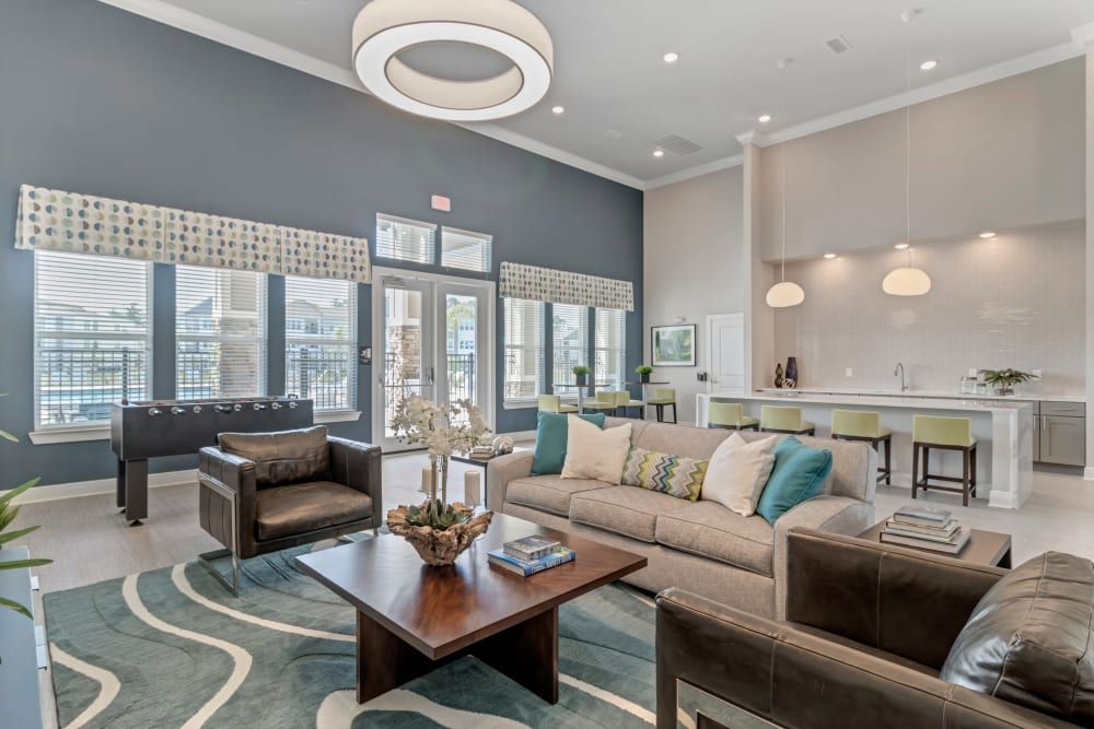 Resident lounge at The Carlton at Bartram Park in Jacksonville, Florida