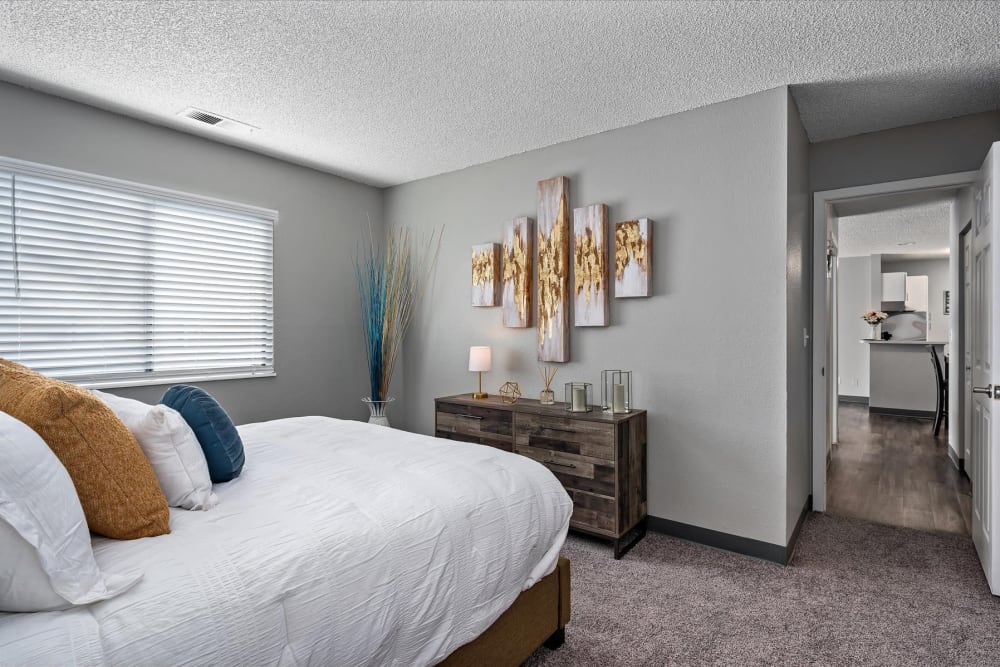 Bedroom View at City Center Station Apartments in Aurora, Colorado