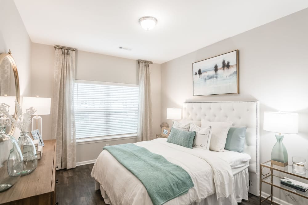 Spacious bedroom in a nice model home at Kirkwood Place in Clarksville, Tennessee