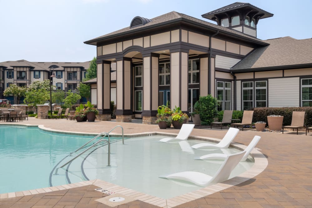 Outdoor pool at The Addison at South Tryon in Charlotte, NC