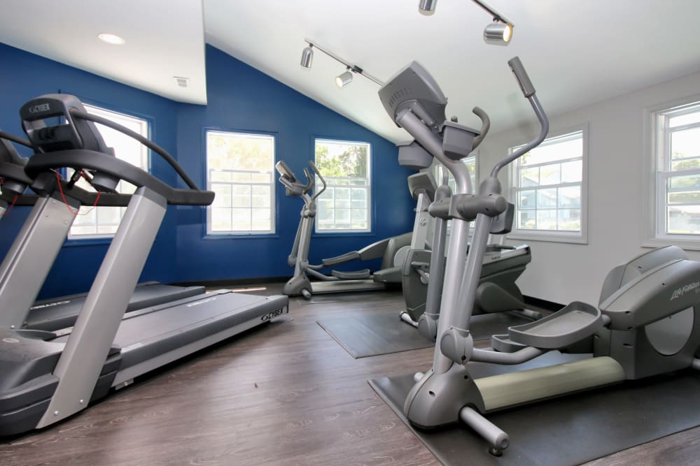 Fitness center at Runaway Bay Apartments in Virginia Beach, Virginia