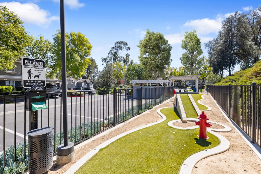 The bark park at Village Oaks in Chino Hills, California