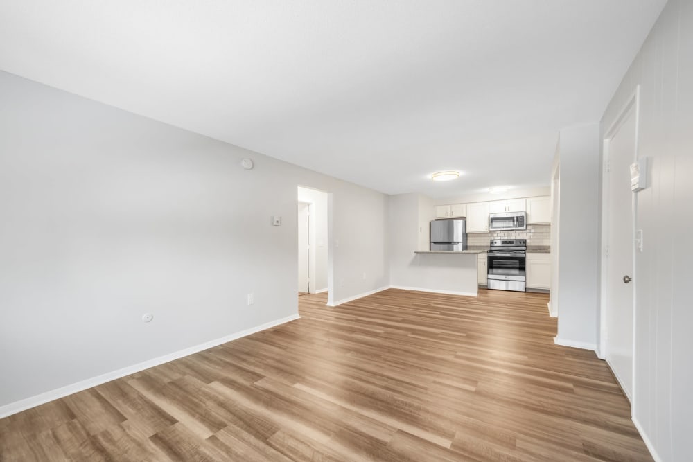 New hardwood flooring at Eagle Rock Apartments at Nashua in Nashua, New Hampshire