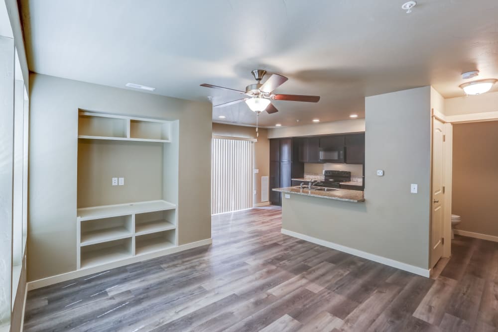 Townhome with wood flooring at Cedar Park & Canyon Falls Townhomes in Twin Falls, Idaho