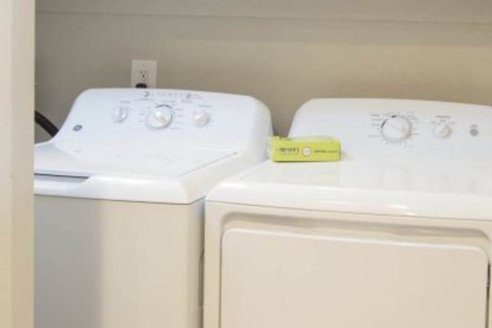 Washer and dryer at Cassia Apartments in Santa Maria, California