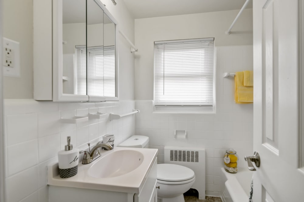 Bathroom at General Greene Village Apartment Homes in Springfield, New Jersey