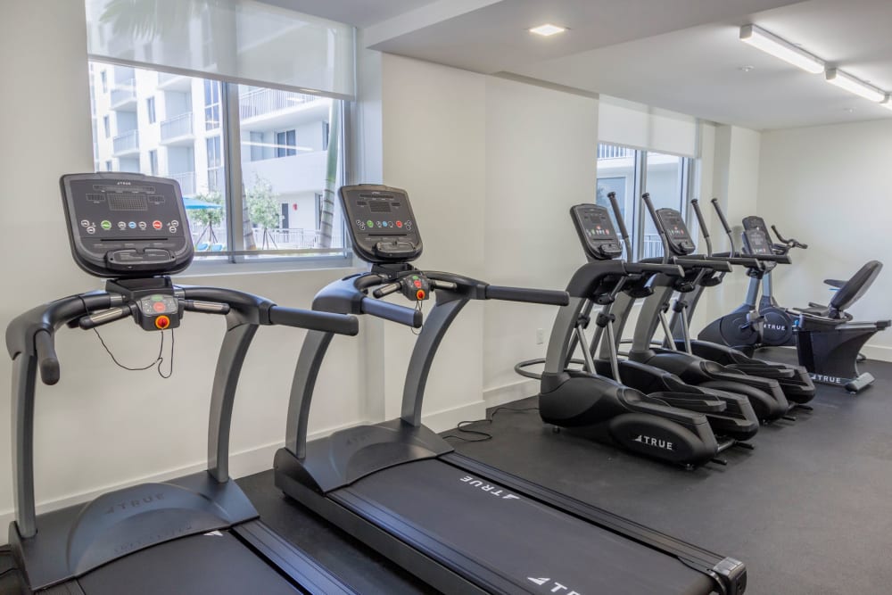 Fitness machines at 275 Fontaine Parc in Miami, Florida